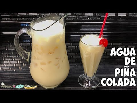 Agua de piña Colada Cremosita Video