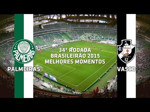 Melhores Momentos - Palmeiras 0 x 2 Vasco - Brasileirão - 08/11/2015