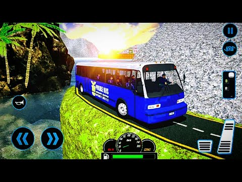 US Police  Bus Mountain Driving