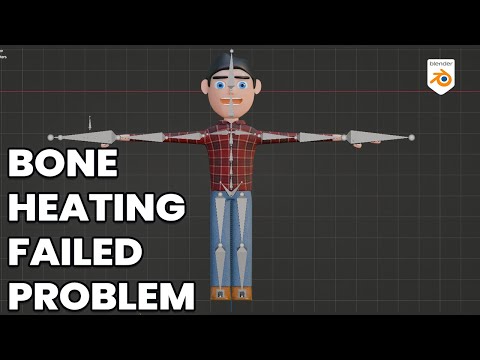 How to fix Bone heat weighting Failed Problem|| Blender 3.1