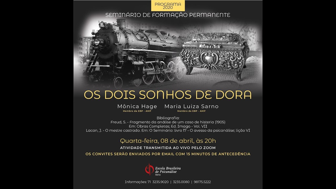 EBP Bahia Os 2 sonhos de Dora  8 ABRIL 2020