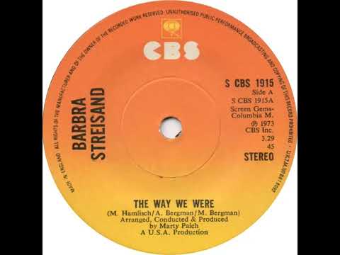 UK New Entry 1974 (67) Barbra Streisand - The Way We Were