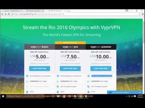 Best VPN for Rio 2016 Olympics: VyprVPN (50% Off, 5 Simultaneous Connections) Video
