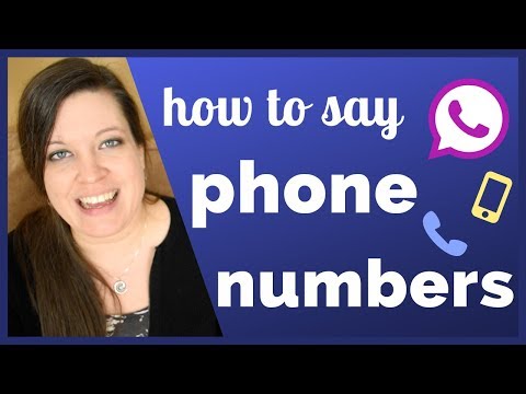 How to Say American Phone Numbers with the Right Stress and Intonation So That People Understand You Video