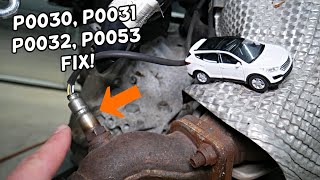 HYUNDAI SANTA FE CODE P0030, P0031, P0032, P0053 O2 SENSOR CHECK ENGINE LIGHT FIX
