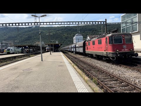 Bahnverkehr in Biel/Bienne (20.07.2023)