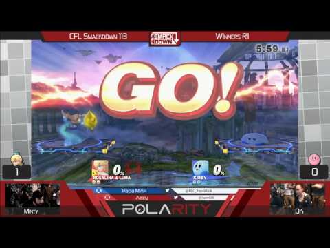 CFL Smackdown 113 WiiU - Minty (Rosalina) vs OK (Kirby) - Winners R1