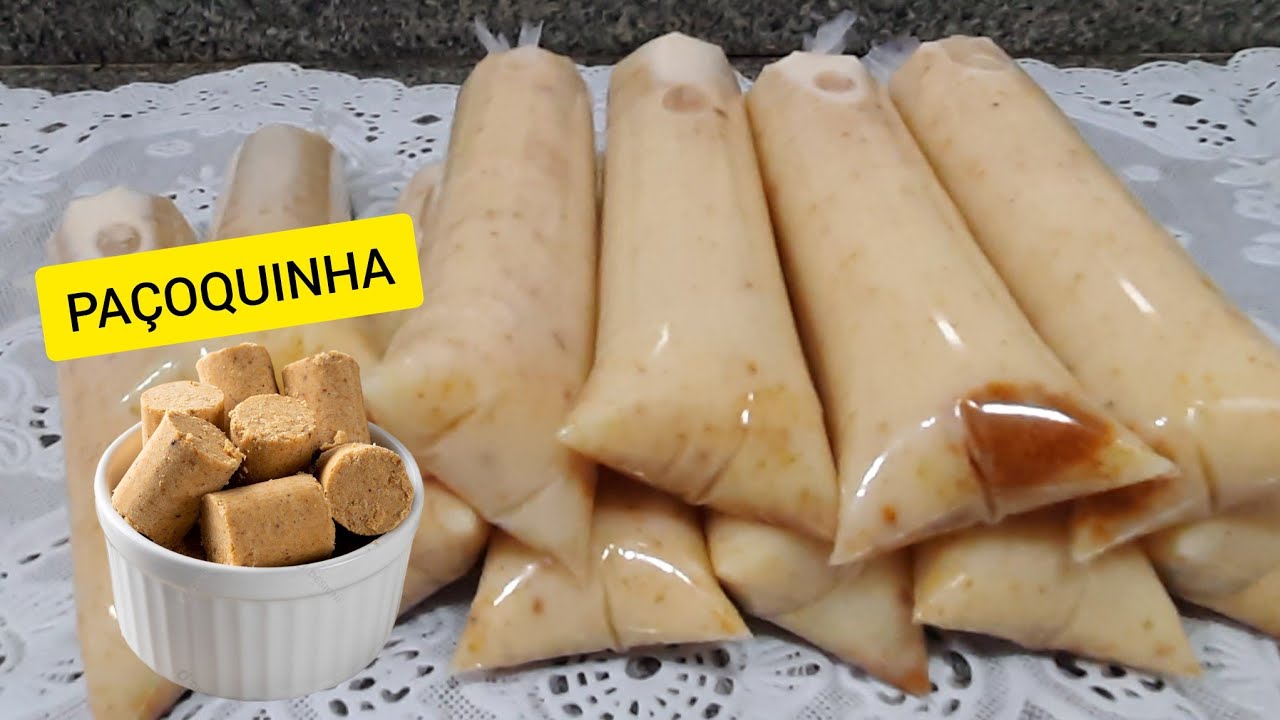 GELADINHO DE PAÇOCA CREMOSO, FATURE MUITO, FAÇA E VENDA.