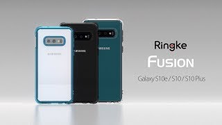 Ringke Fusion Samsung Galaxy S10 Plus Hoesje Smoke Black Hoesjes