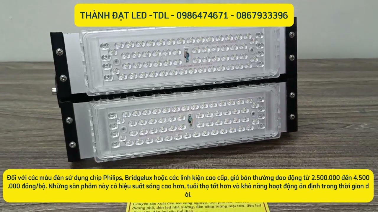 Video thực tế lắp đặt đèn LED 200W sân bóng rổ TDL - Công trình thực tế