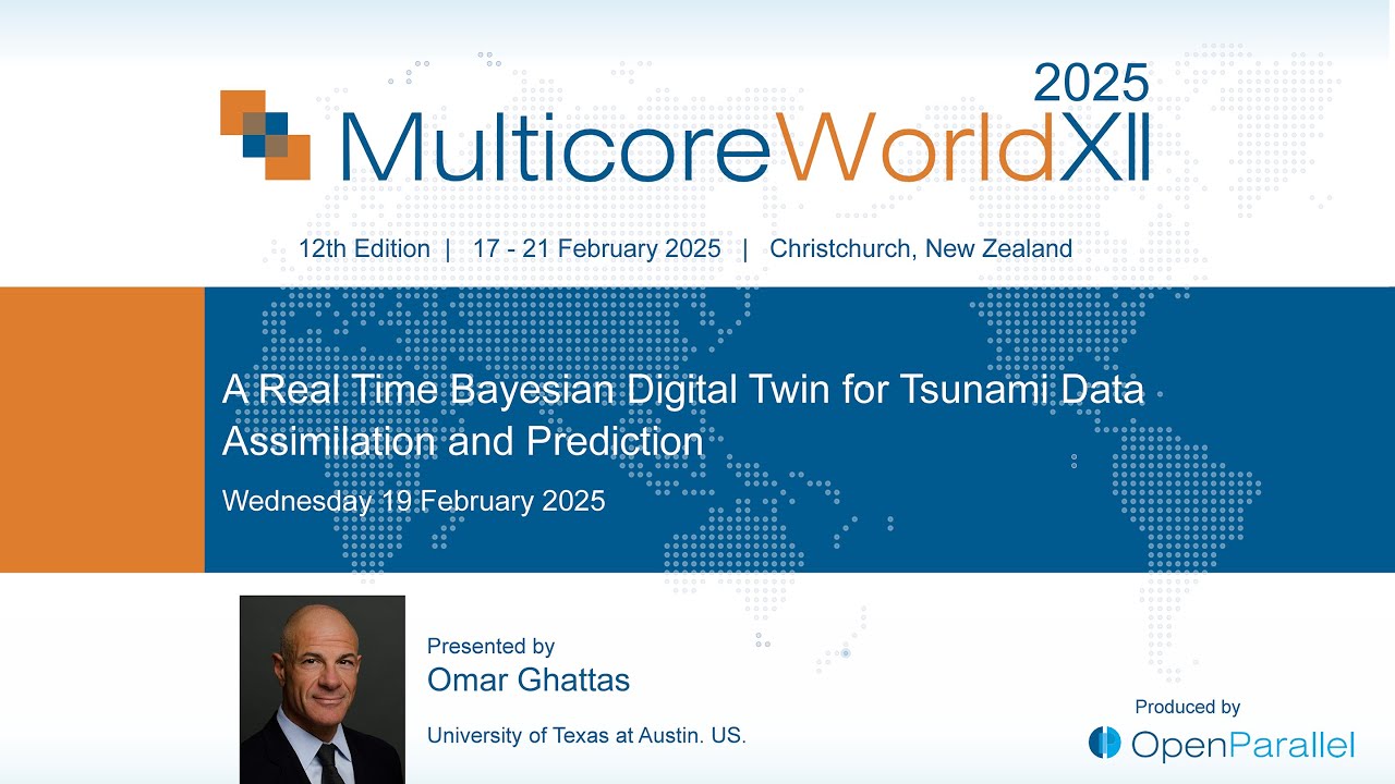A Real Time Bayesian Digital Twin for Tsunami Data Assimilation and Prediction by Omar Ghattas
