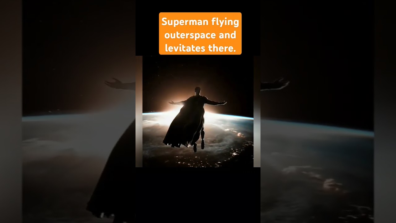 Superman flying outerspace and levitates there.Superman zboară în spațiu și levitează acolo.