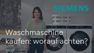 Waschmaschine kaufen mit intelligenter Dosierung und effizienten Waschprogrammen | Siemens