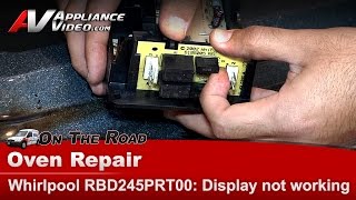 Whirlpool Oven Repair - Control Not Working No Display - Electronic Control