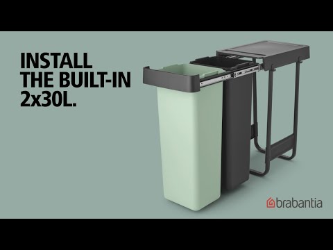 HOW TO – Install the Sort & Go Built in Bin 2 x 30L | Brabantia