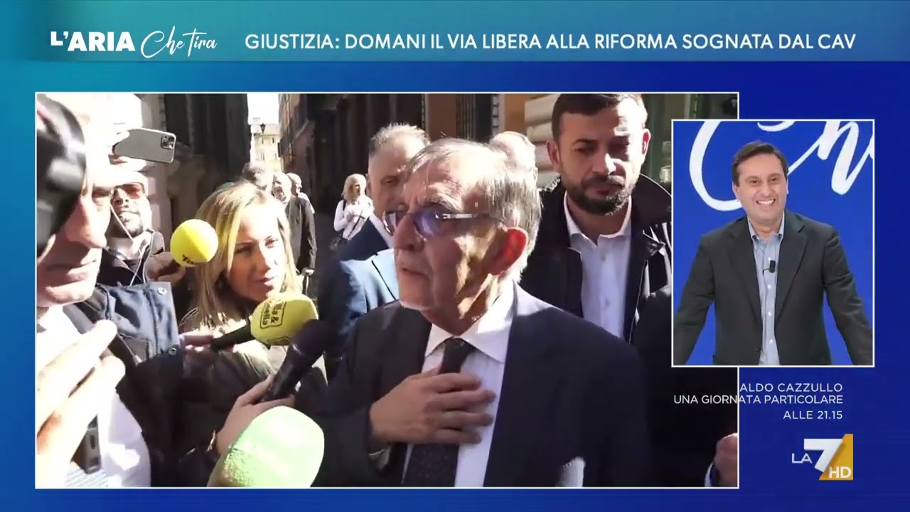 Riforma della Giustizia, Ignazio La Russa: "Il referendum? Parlano i sondaggi... il governo va ...