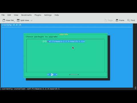 Upgrade sof firmware slackware