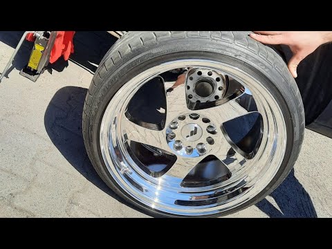 Japan Racing JR15 18 inch 9.5J chrome. New wheels in VW Caddy.