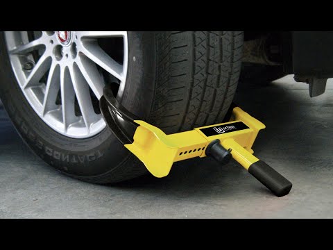 URBAN UR920 Parkkralle Radkralle Auto Anti-Diebstahl Reifen Feststell Rad Wohnwagen Wohnmobil Parken