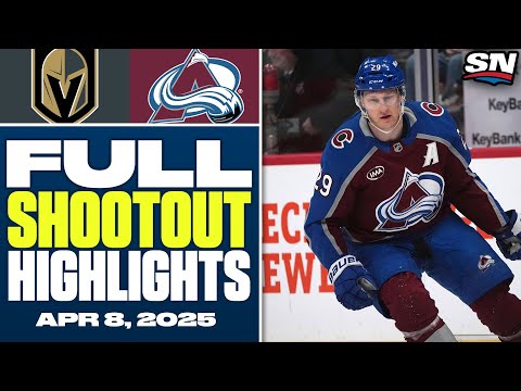 Vegas Golden Knights at Colorado Avalanche | FULL Shootout Highlights - April 8, 2025