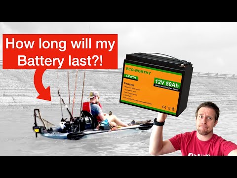How long will my Kayak Battery Last? - ECO-WORTHY 12V 50Ah Trolling Motor LiFePO4 Review