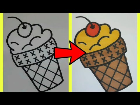 #shorts #satisfyingvideo                       ice cream 🍦🍦/ satisfying coloring #6