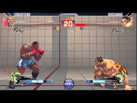 Crackfiend (Balrog) vs Hoodaman (E. Honda)
