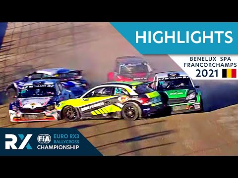 世界ラリークロス 第7戦南ベルギー（スパ・フランコルシャン）2021年 RX3クラスの予選ハイライト動画