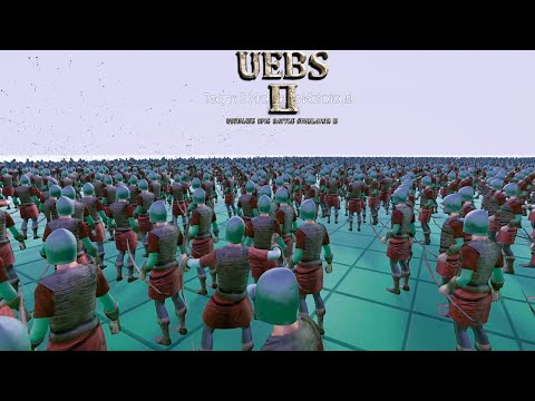 22000 Footmans VS 20000 Archers. Ultimate Epic Battle Simulator 2 UEBS 2