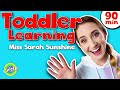 Toddler Learning with Sarah Sunshine | Learn To Talk | Preschool Prep