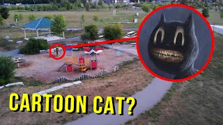 DRONE CATCHES CARTOON CAT AT HAUNTED PARK!! (WE FOUND HIM!) DRONE CATCHES CARTOON CAT AT HAUNTED PARK!! (WE FOUND HIM!)