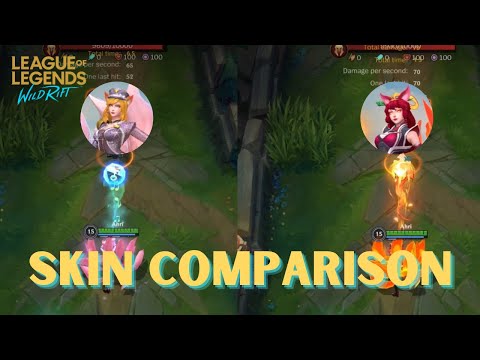 FOXFIRE AHRI AND POPSTAR AHRI SKIN COMPARISON | WILD RIFT SKIN SPOTLIGHT