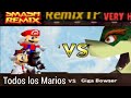 3 Marios Vs Giga Bowser Giant Smash Remix