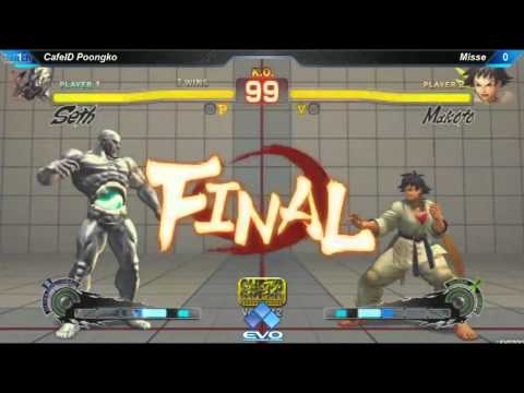 SSF4 AE EVO 2013 CafeID Poongko (SETH) vs Misse (MAKOTO)