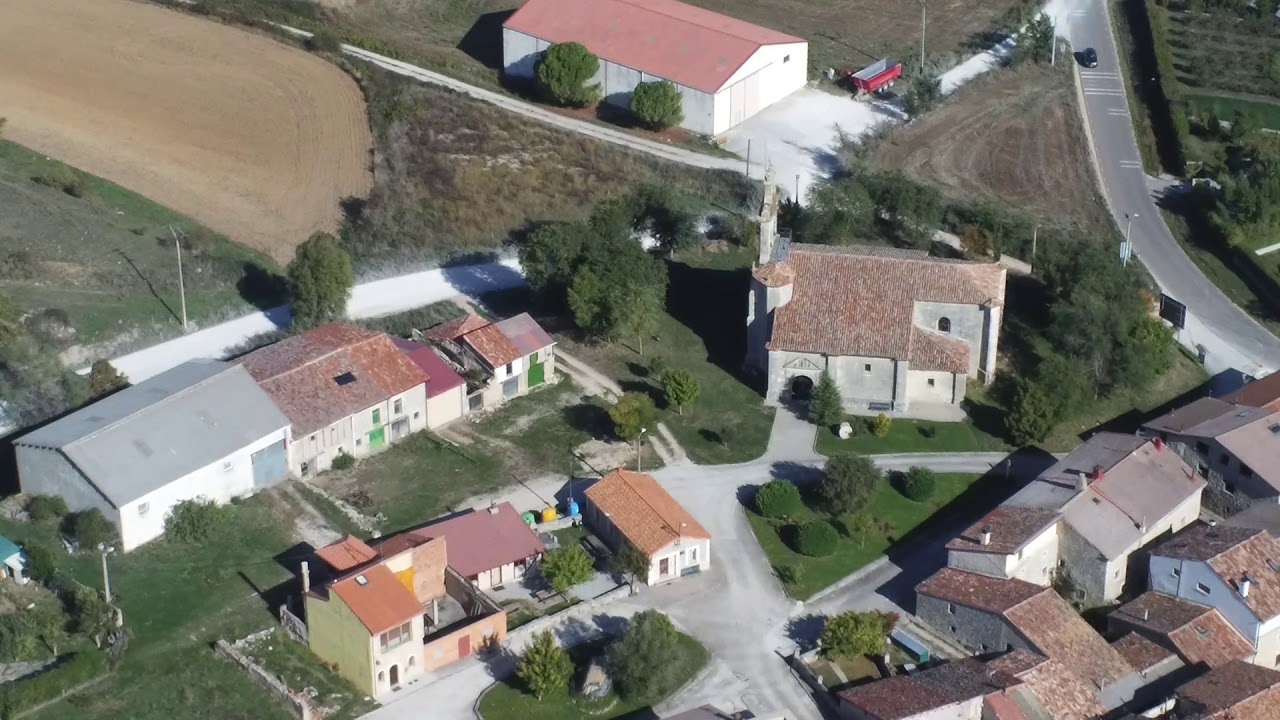 Vista aérea de Olmos de Atapuerca desde un dron
