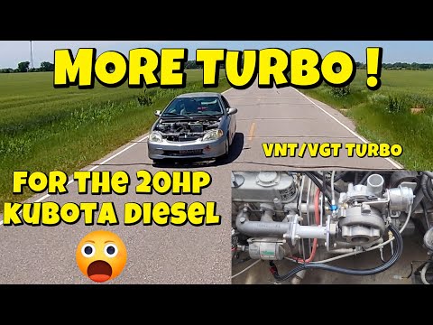 S5 E22. Wir installieren einen VNT/VGT-Turbo auf dem 20 PS starken Kubota d722 Diesel in unserem ...