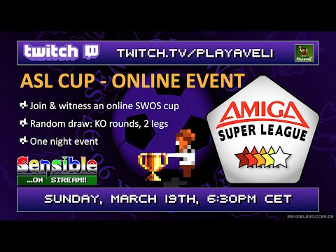 REPLAY - Sensible World of Soccer | ASL Cup - Online Tournament | #swos | #sensibleonstream ep. 39
