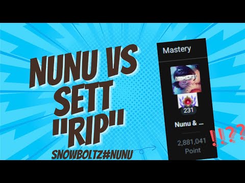 2.8 Million Mastery NUNU "RIP" Sett Jungler 👀