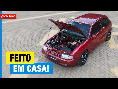 He learned how to work with Fueltech and built this Gol 1.6 Turbo!