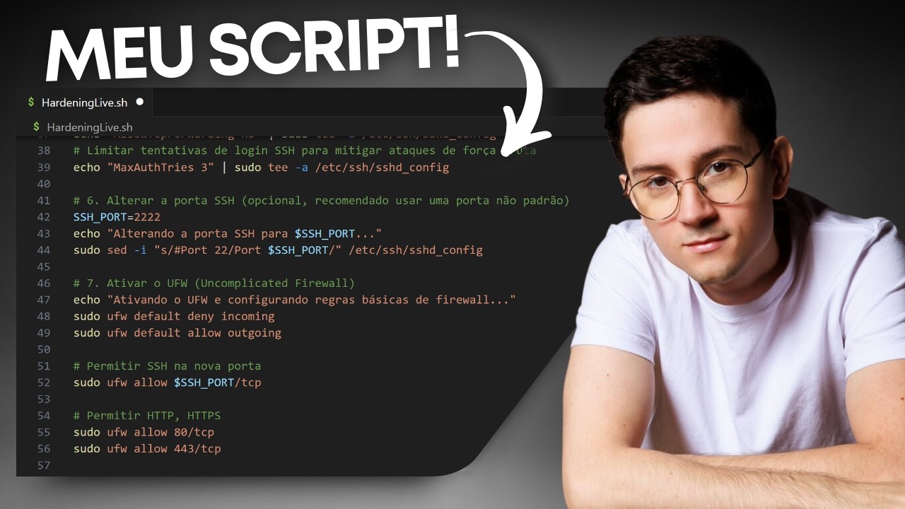 fiz um script de HARDENING que vai salvar seu LINUX