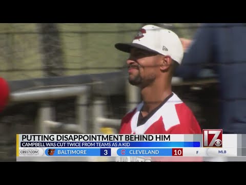 Former Cardinal Gibbons star Noah Campbell showcasing versatility with Carolina Mudcats