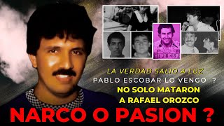 La verdad Salió A la Luz NO solo Mataron a Rafael Orozco ?  Pablo Escobar Vengo su Muerte ?