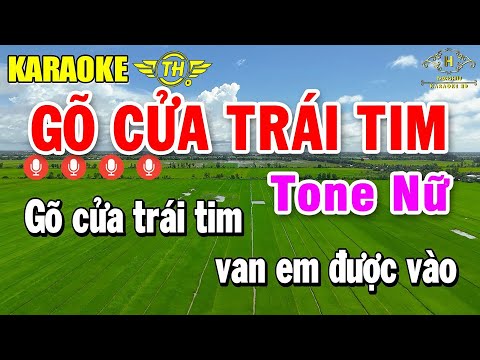 Gõ Cửa Trái Tim Karaoke Tone Nữ ( Am ) Nhạc Sống Dễ Hát | Trọng Hiếu