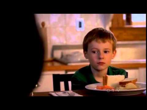 Joey Mathews (Kyle Catlett) and Joe Carroll (James Purefoy) in The Following