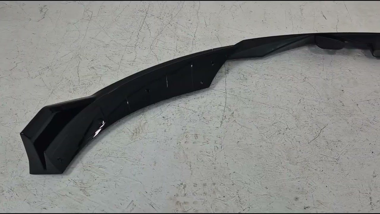 Tesla Model 3 2017- Front lip spoiler Lip Turbo (for 2024+) Video 1