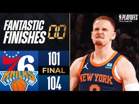 Final 3:49 MUST-SEE ENDING 76ers at Knicks 👀 | Game 2 | April 22, 2024