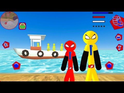 US Police Stickman Rope Hero Crime Simulator 2021 #5 - Android Gameplay