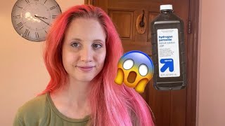 Dying My Hair Pink with Hydrogen Peroxide!