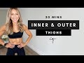 30 Min OUTER & INNER THIGH WORKOUT at Home | Ankle Weights (Optional)