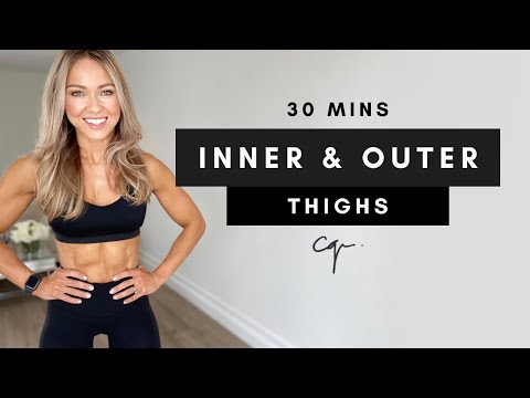 Learn 30 Min OUTER INNER THIGH WORKOUT at Home Ankle Weights Optional Mind Luster
